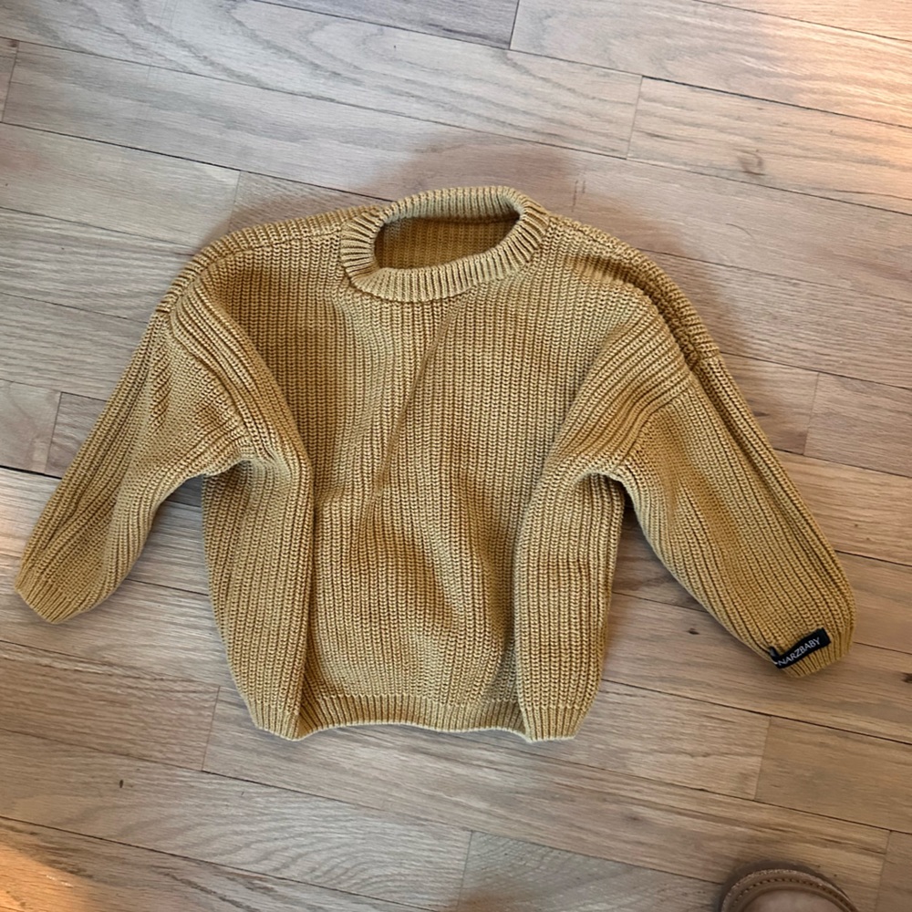 2 toddler thick slouchy sweaters